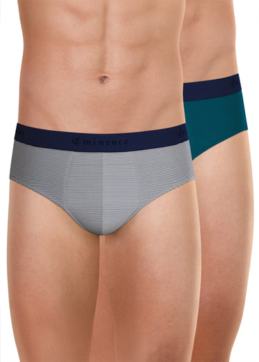 Slips assortis rayé et uni pour homme Mariniere/Bleu