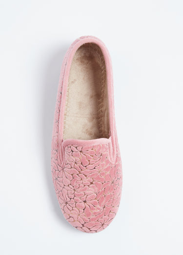 Chaussons élastiqués grande largeur Rose
