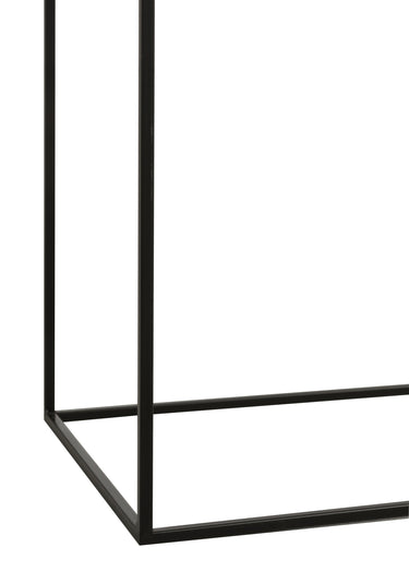 Console design minimaliste, métal foncé Noir