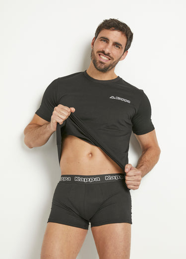 Ensemble T-shirt + boxer Noir