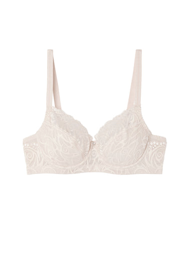 Soutien-gorge avec armatures en dentelle Poudré