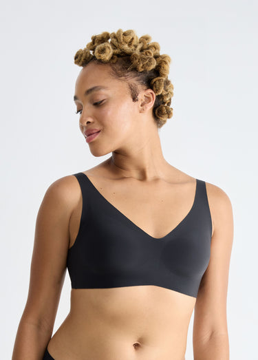 Soutien gorge invisible microfibre Noir