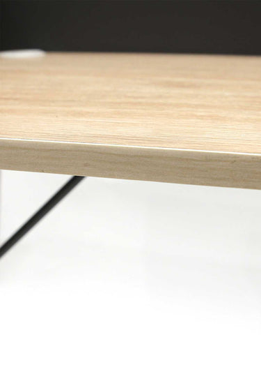 Bureau épuré, en métal et bois 2 tons 1G Gris
