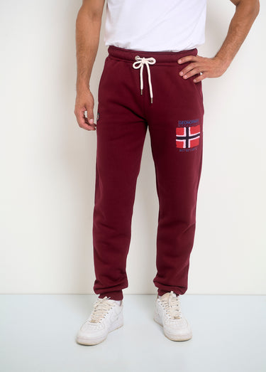 Pantalon de jogging molleton pour homme Bordeaux