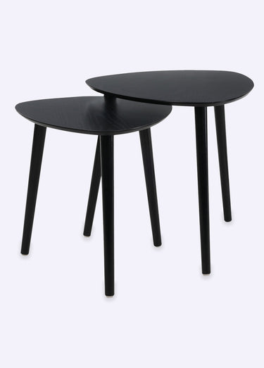 Tables basses d'appoint forme galet Noir