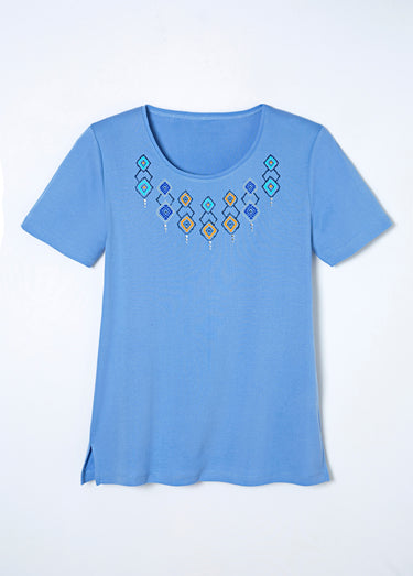 T-shirt long manches courtes Ciel