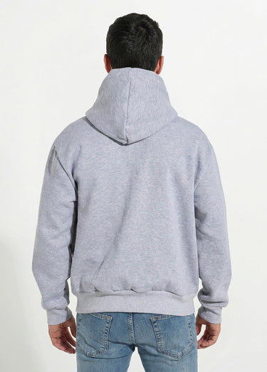 Sweat zippé capuche et poche kangourou Gris