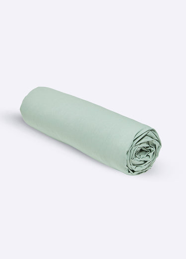Drap-housse coton uni Celadon