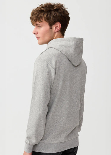 Sweat shirt kangourou à capuche, brodé Gris