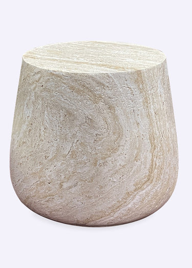 Table d’appoint design en fibre d'argile Naturel