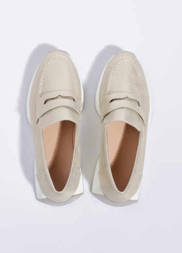 Mocassins semelle compensée contrastante Dore