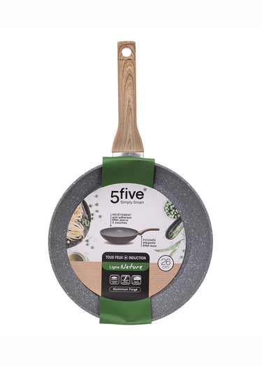 Poele 26cm aluminium forgé anti adhérent Gris