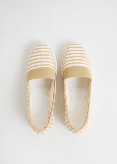 Espadrilles élastiquées largeur confort Beige