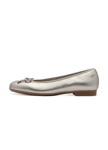 Ballerines cuir semelle plate antidérapante Argente