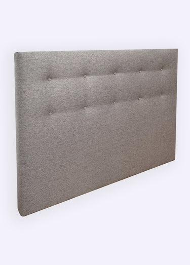 Tête de lit en tissu finition capitonnée Gris