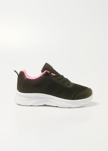 Baskets de sport en mesh avec lacets Noir