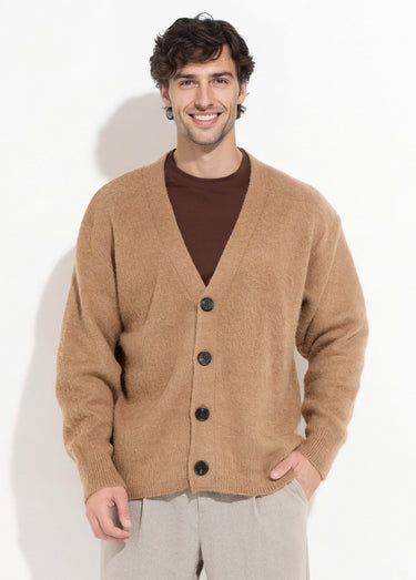 Gilet chaud en maille avec de la laine Camel