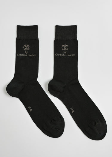 Chaussettes coton mercerisé majoritaire Noir