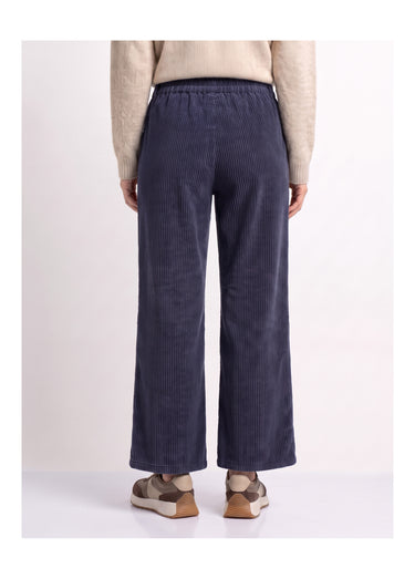Pantalon élastique velours grosses cotes Marine