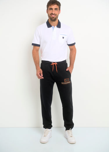 Pantalon de jogging lien contrasté Noir