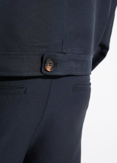 Veste zippée légère casual chic Marine