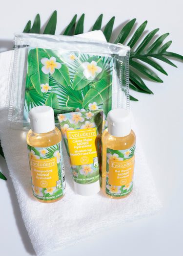 Trousse de voyage Essentiels au monoï Jaune