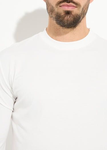 T-shirt à manches longues avec stretch Blanc