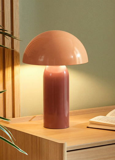 Lampe à poser bicolore métaI 37cm LITO Terracotta