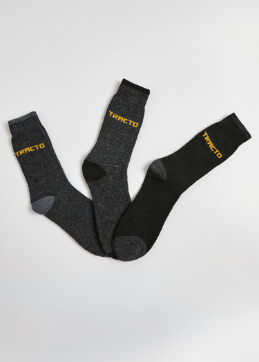 Chaussettes de travail assorties Noir
