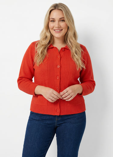 Veste gilet court épais Framboise