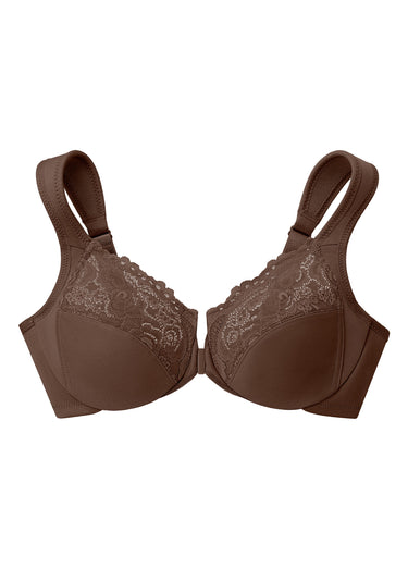Soutien-gorge WonderWire ouverture devant Moka