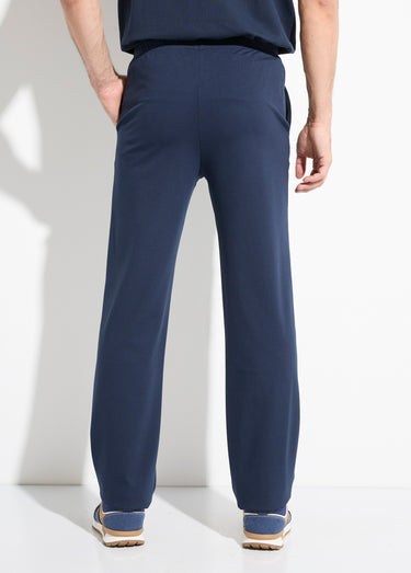 Pantalon extensible ceinture élastiquée Marine