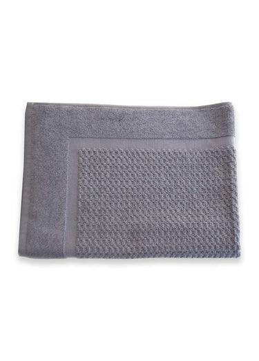 Tapis de bain en éponge pur coton Anthracite