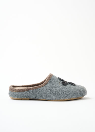 Chaussons mule compensés largeur confort Gris