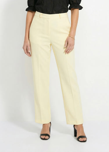 Pantalon fluide large Jaune