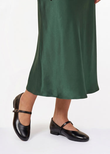 Ballerines style babies, simili cuir Noir