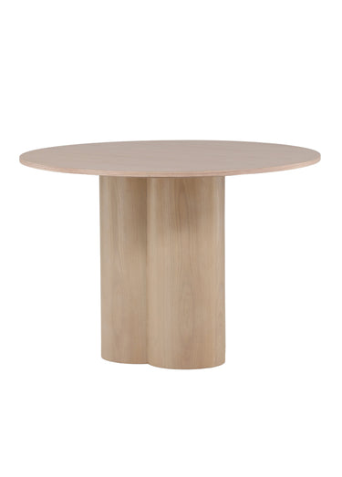 Table à manger bois clair pied fantaisie Blanchi