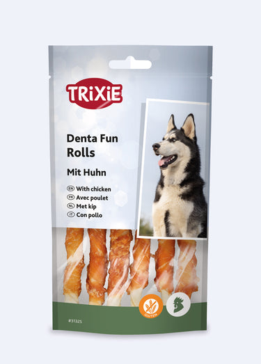 Friandises poulet DENTA FUN pour chien x6