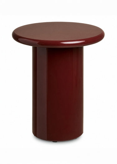Table d'appoint aspect laqué OTAGO Bordeaux