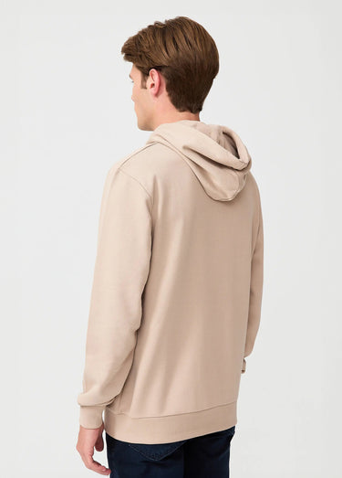 Sweat à capuche molletonné, poche kangourou Beige