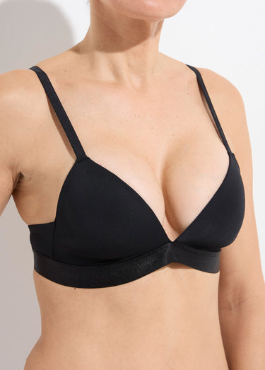 Ensemble invisible soutien gorge string Noir