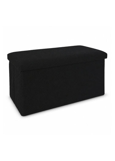 Banc coffre pliable design en mesh ATOME Noir