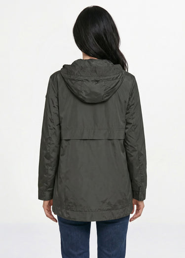 Parka déperlante capuche resserrable Noir