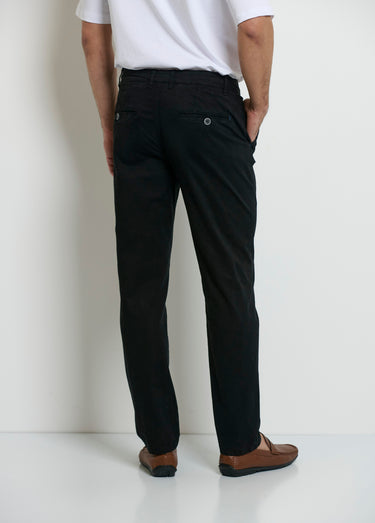 Pantalon chino, repassage superflu Noir