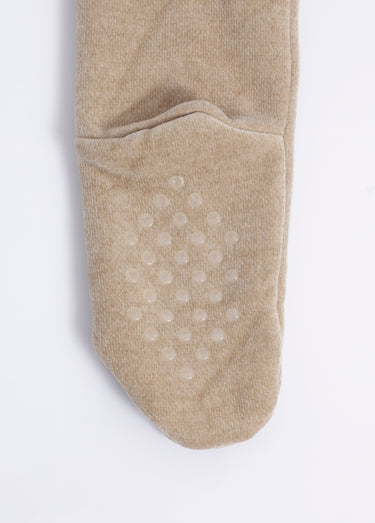 Chaussettes d'intérieur chaudes à picots Sable