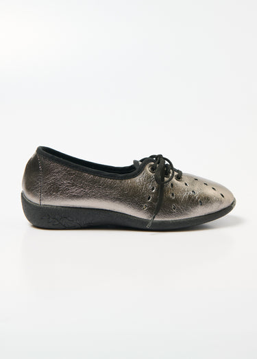 Derbies compensées à lacets cuir largeur confort Bronze