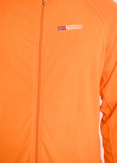 Veste polaire chaude avec col montant Orange