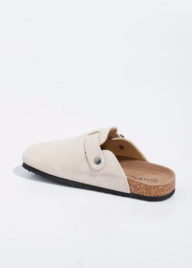 Mules à boucle et semelle anatomique Beige