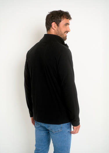 Veste polaire chaude avec col montant Noir