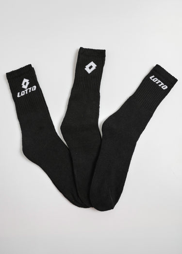 Lot de 3 Chaussettes logo Noir